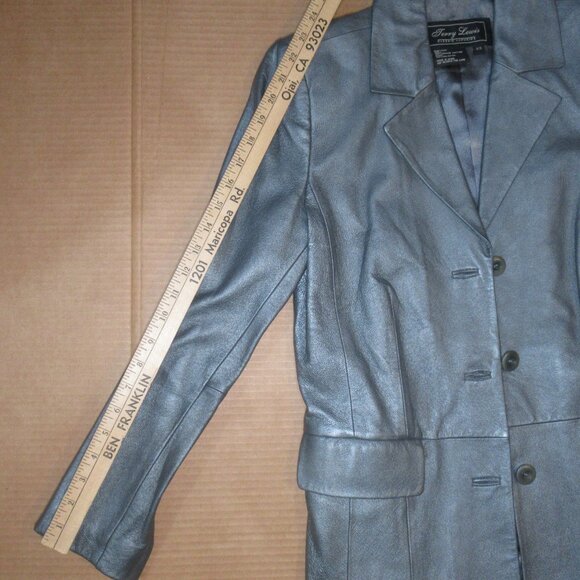 Terry Lewis Classic Luxuries Genuine Leather Blazer Jacket | Size XS - Picture 6 of 9